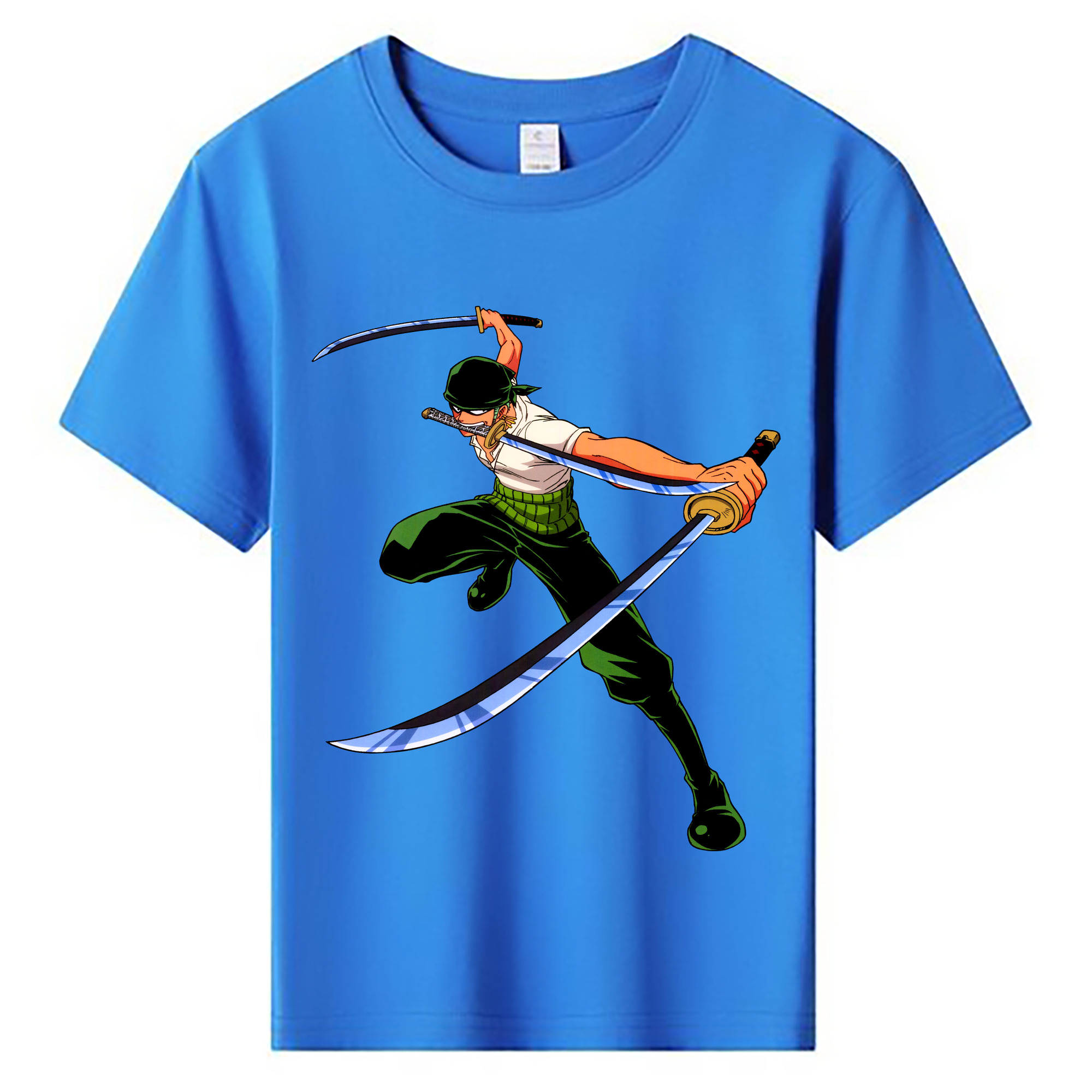 ワンピース ロロノア・ゾロ ONE PIECE Roronoa Zoro 綿100％キッズTシャツ（フロントプリント）